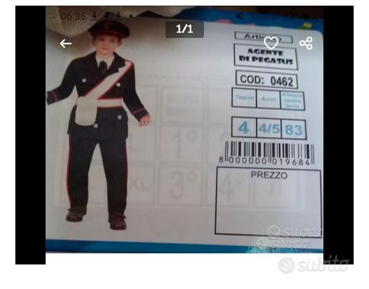 vestito carabiniere 7 8 anni - Tutto per i bambini In vendita a Napoli