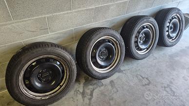 Cerchi in ferro 16" VW / Audi + copri originali