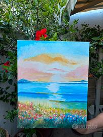 Quadro olio su tela 50x40 spessore 2cm 