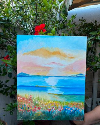 Quadro olio su tela 50x40 spessore 2cm 
