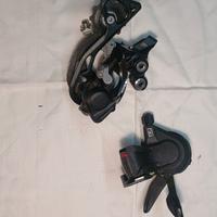 Cambio Shimano XT con manettino Deore  10v