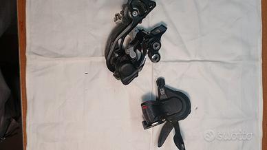 Cambio Shimano XT con manettino Deore  10v