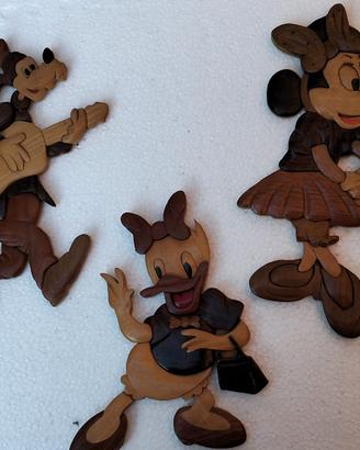 Tre figure Walt Disney