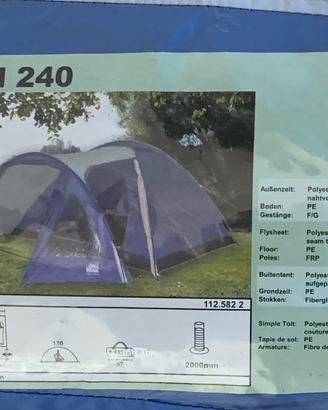 TENDA DA CAMPEGGIO + 2 MATERASSI GONFIABILI