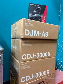 Full set DJ: nr 2 CDJ-3000X + nr 1 DJM-A9 +Omaggio