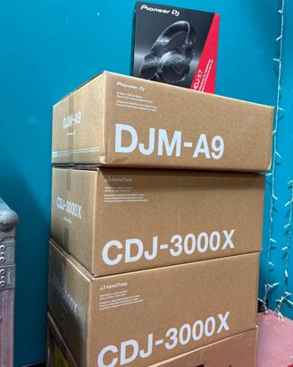 Full set DJ: nr 2 CDJ-3000X + nr 1 DJM-A9 +Omaggio