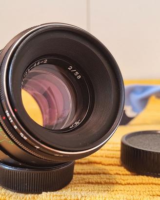 Helios 44-2 58mm f2 obiettivo ZENIT, FOTO CINE M42