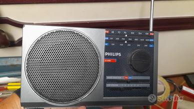Philips D-2010 Radio Vintage Cubica Anni 80 FM AM