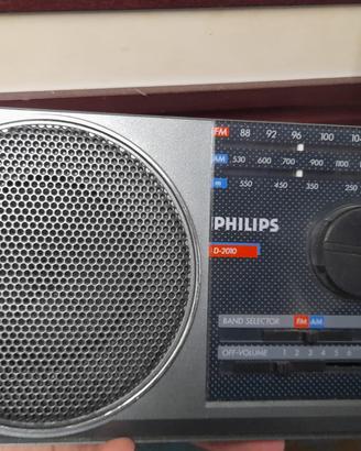 Philips D-2010 Radio Vintage Cubica Anni 80 FM AM