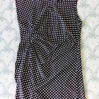 Vestito nero a pois bianchi brand ANGEL EYE LONDON