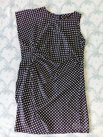 Vestito nero a pois bianchi brand ANGEL EYE LONDON