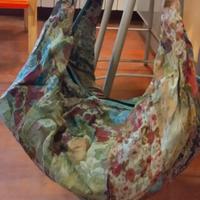 Borsa a sacco fiorata 