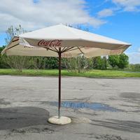 Ombrellone 3x3 nuovo Coca cola con basamento