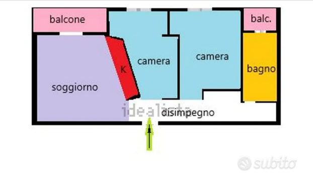 Trilocale completamente ristrutturato ed arredato