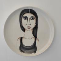 piatti in ceramica DIPINTI A MANO - volti di donne