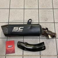 Scarico terminale sc project africa twin 1100 nero