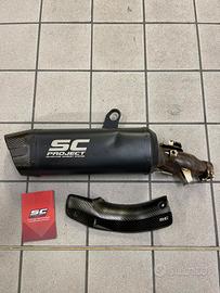 Scarico terminale sc project africa twin 1100 nero