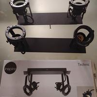 faretti casa Inspire Technic neri satinati