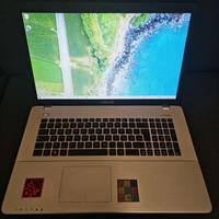 Notebook Asus 17 i7  8Gb 128ssd 1TB SkVideo 2Gb