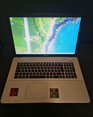 Notebook Asus 17 i7  8Gb 128ssd 1TB SkVideo 2Gb
