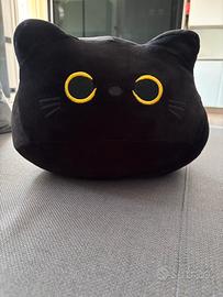 Cuscino peluche gatto nero