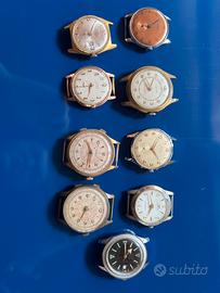 Lotto 9 Orologi d'Epoca per Collezione Restauro