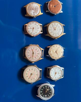 Lotto 9 Orologi d'Epoca per Collezione Restauro