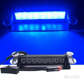 Lampeggiante blu da cruscotto auto