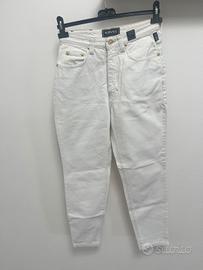 jeans Versace bianco uomo