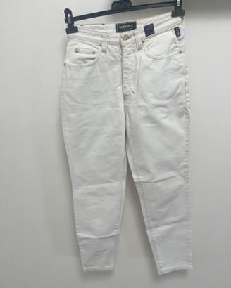 jeans Versace bianco uomo