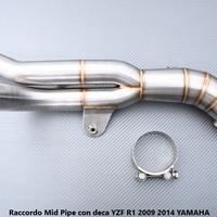 Raccordo Mid Pipe con deca YZF R1 2009 2014 YAMAHA
