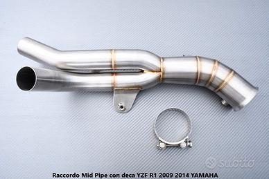 Raccordo Mid Pipe con deca YZF R1 2009 2014 YAMAHA