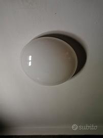 Plafoniera bagno bianca