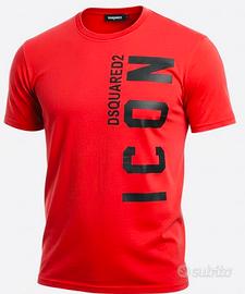 T-shirt Dsquared2 maglietta icon maglia rossa