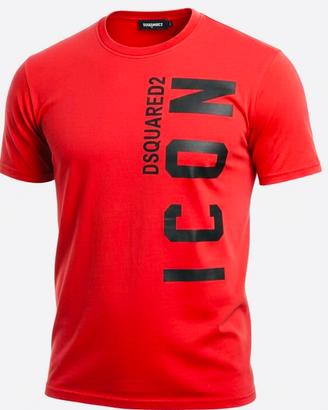 T-shirt Dsquared2 maglietta icon maglia rossa