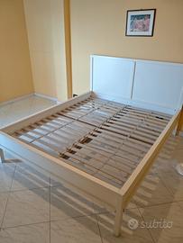 Letto Matrimoniale IKEA Bianco 160x200 con Doghe