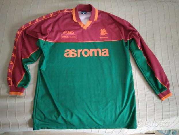 Maglia as roma asics allenamento training shirt ro usato  Roma