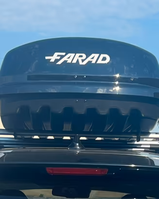 Farad 1-9431 N/6 Gloss Black Car Box, 480 Litres