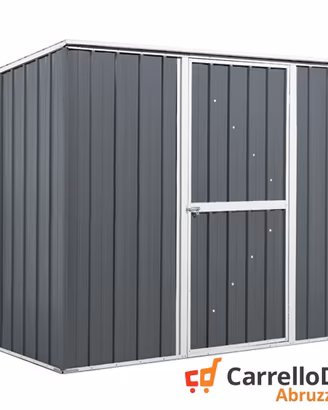 Casetta box giardino Acciaio 260x185 grigio scuro