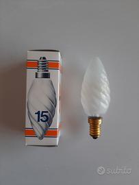 Lampadine torciglione smerigliata 15W,  1,5€ cad