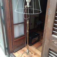 Piantana lampada antica ottone massiccio