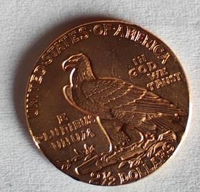 2 e 1/2  DOLLARI USA INDIANO ORO 1926 SPL