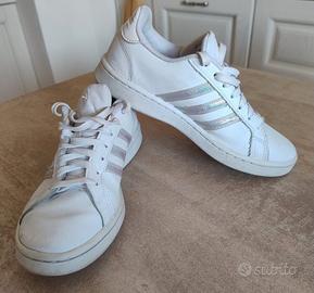 Scarpe sneakers ADIDAS donna bianche 38e2/3 -usate