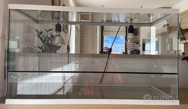 Terrario completo di lampade e accessori