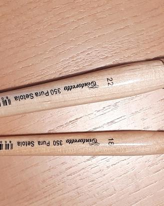 n. 2 pennelli nuovi pittura olio