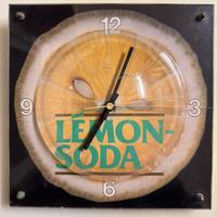 Orologio pubblicitario lemon soda vintage