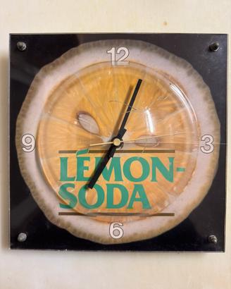 Orologio pubblicitario lemon soda vintage