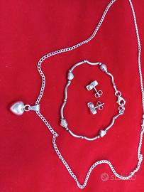 Set collana bracciale orecchini