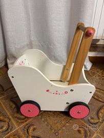 Carrozzina primi passi in legno