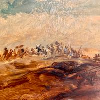 Quadro con timbro autenticita' e firma